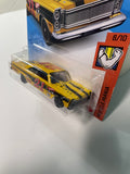 Hot Wheels 1/64 Treasure Hunt ‘65 Ford Galaxie Yellow - Damaged Card