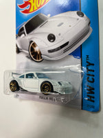 Hot Wheels 1/64 Porsche 993 GT2 White - Damaged Card