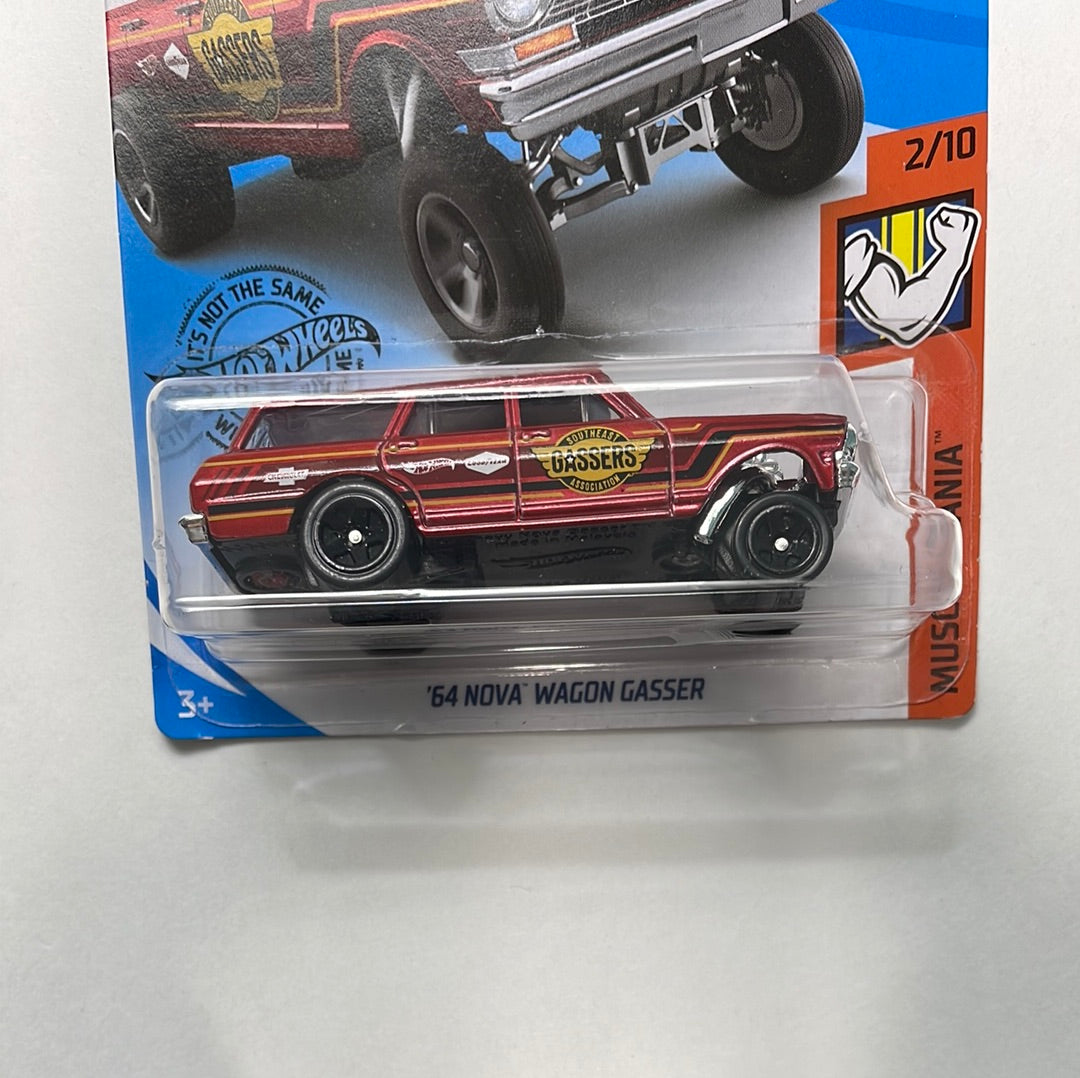Hot Wheels 1/64 ‘64 Nova Wagon Gasser Red