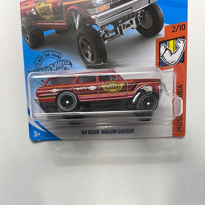 Hot Wheels 1/64 ‘64 Nova Wagon Gasser Red