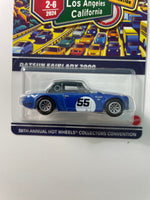 *Signed* Hot Wheels 1/64 38th Annual Collectors Convention Los Angeles Matt Gabe Dinner Set #690 Datsun Fairlady 2000 Blue (Read Description)