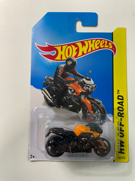 Hot Wheels 1/64  BMW K 1300 R Black & Orange - Damaged Card