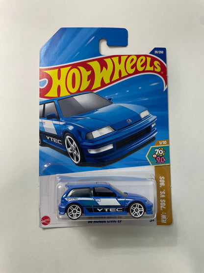 *Japan Card* Hot Wheels 1/64 ‘90 Honda Civic EF Blue