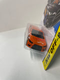 Hot Wheels 1/64 Factory custom Super Treasure Hunt 2008 Mitsubishi Lancer Evolution Orange w/ Gold Wheels- Damaged Card