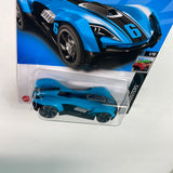 Hot Wheels 1/64 Roadster Bite Blue - Damaged Card