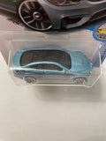 Hot Wheels 1/64 BMW M4 Blue - Damaged Card