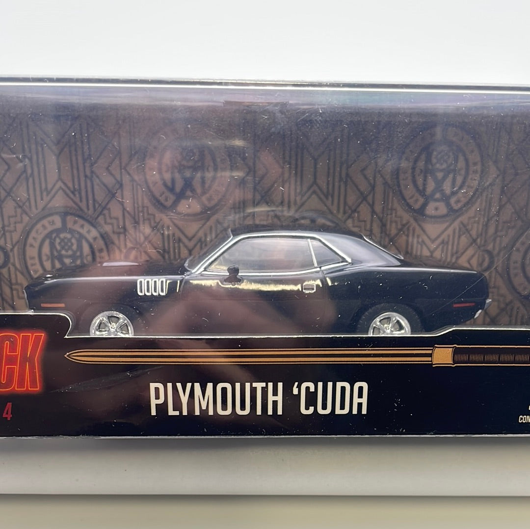 Greenlight 1/43 John Wick Chapter 4 Plymouth 'Cuda Black