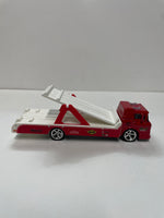 *Loose* Hot Wheels 1/64 Premium Car Culture Team Transport ‘65 Mercury Comet Cyclone w/ Ford C-800 Red & White