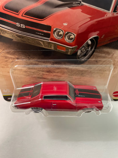 Hot Wheels 1/64 Fast & Furious Mix P 1970 Chevrolet Chevelle SS Red - JHW73