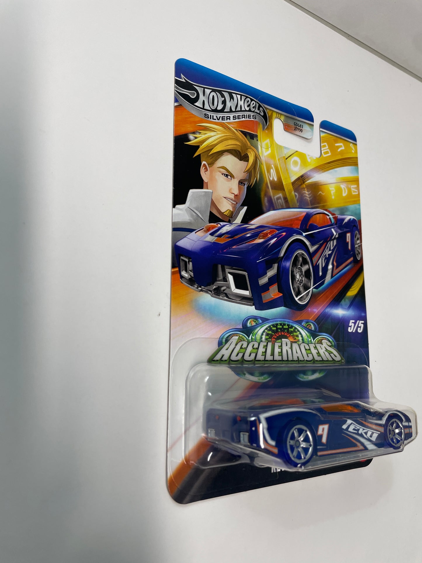Hot Wheels 1/64 Silver Series Acceleracers Revert Teku Blue (Euro Card) - JCB95