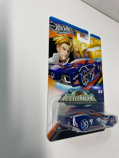 Hot Wheels 1/64 Silver Series Acceleracers Revert Teku Blue (Euro Card) - JCB95