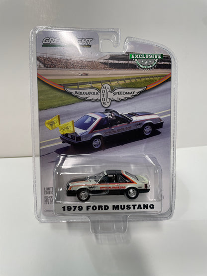 Greenlight 1/64 Hobby Exclusive Indianapolis Motor Speedway 1979 Ford Mustang Black & White