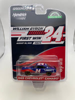 Greenlight 1/64 Hobby Exclusive Hendrick Motorsports William Byron 1969 Chevrolet Camaro #24 Blue & Red