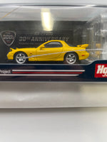 Hobby Japan 1/64 Mazda RX-7 (FD3S) Type RS W/ Engine Display Model Sunburst Yellow - Damaged Box