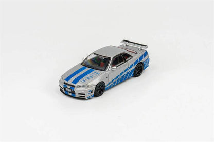 DCT 1/64 Fast and Furious Nissan Skyline GTR Z-Tune Silver & Blue