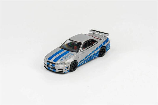 DCT 1/64 Fast and Furious Nissan Skyline GTR Z-Tune Silver & Blue