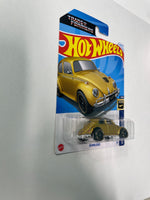 Hot Wheels 1/64 Transformers Volkswagen Beetle Bumblebee Gold - Damaged Box