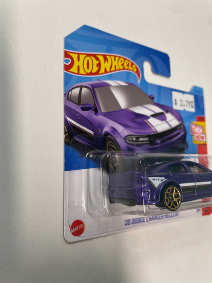 Hot Wheels 1/64 ‘20 Dodge Charger Hellcat Short Card Purple- Damaged Box