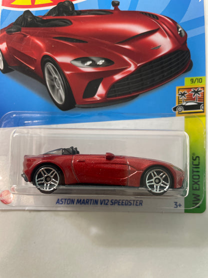 Hot Wheels 1/64 Gamestop Exclusive Aston Martin V12 Speedster Red