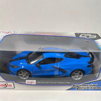 1/18 Maisto 2020 Chevrolet Corvette Stingray Coupe Blue