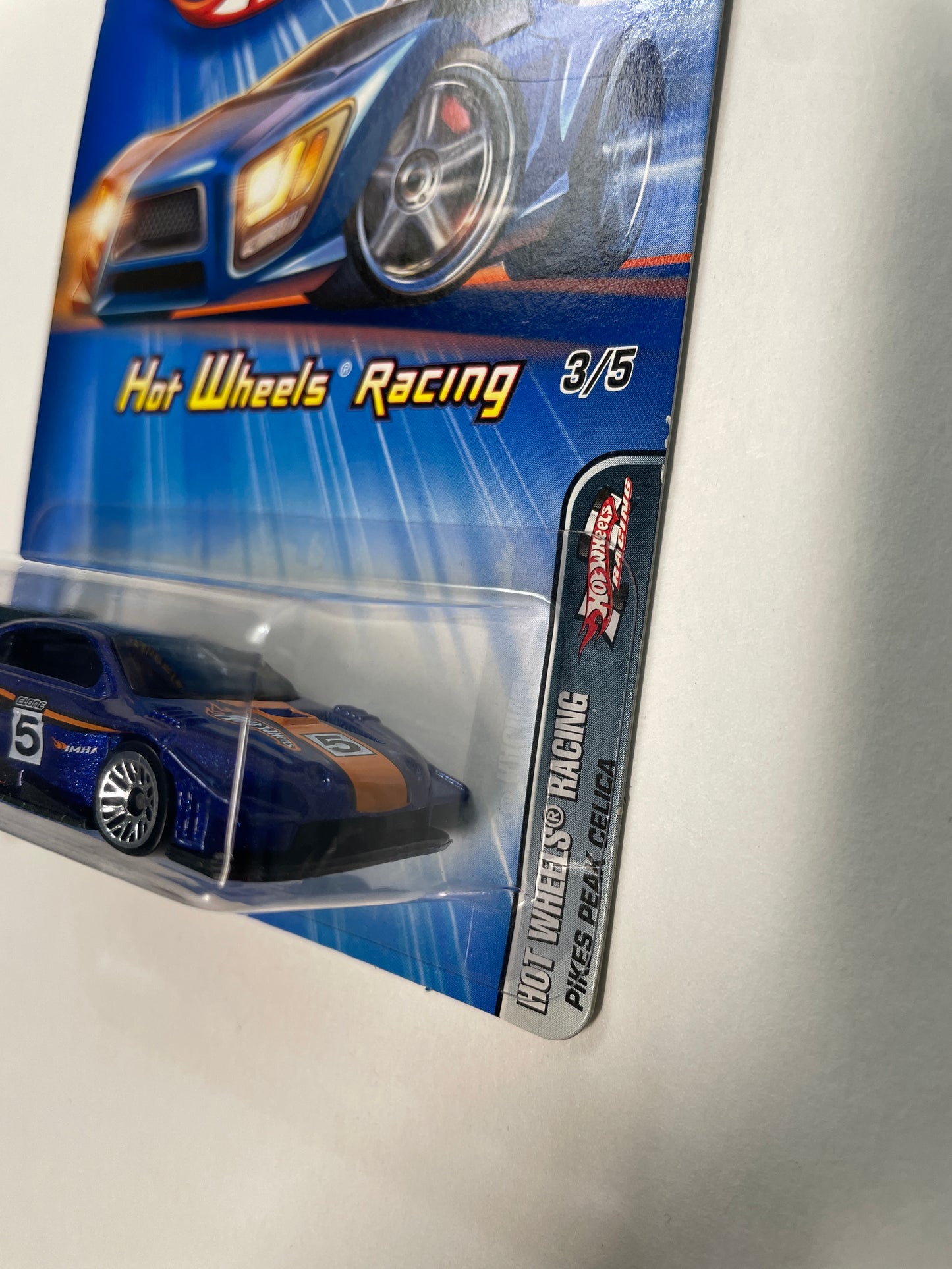 Hot Wheels 1/64 Hot Wheels Racing Toyota Pikes Peak Celica Blue - Damaged Box