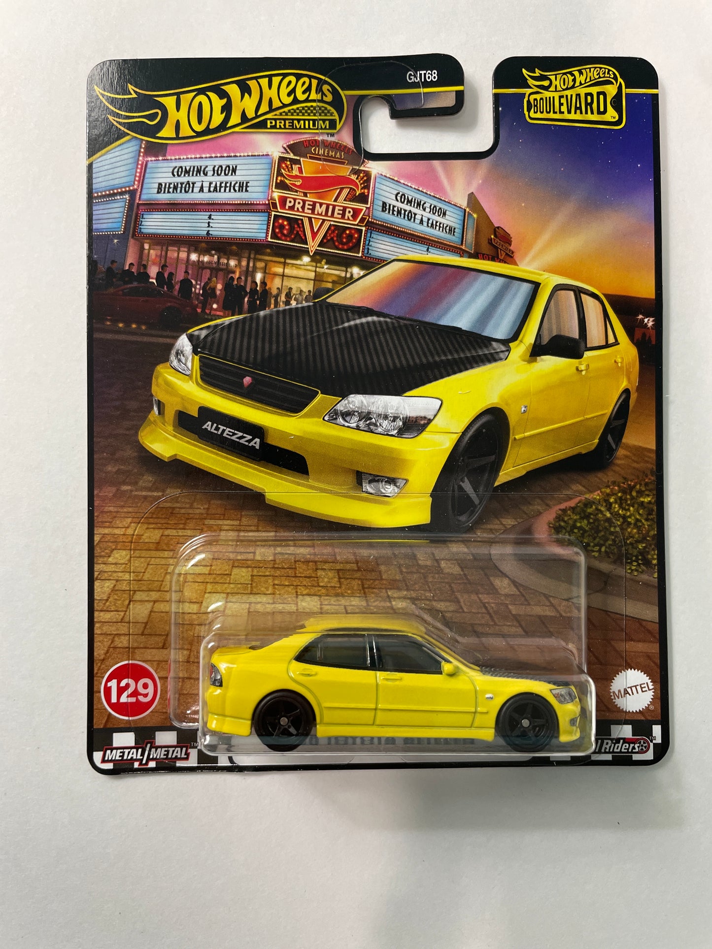Hot Wheels 1/64 2025 Boulevard Mix C '98 Toyota Altezza Yellow