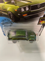 Hot Wheels 1/64 Mazda RX-3 Greddy Green - Damaged Card