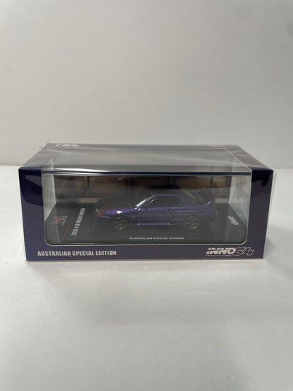 Inno64 1/64 Nissan Skyline GT-R (R32) Midnight Purple Australian Special Edition - IN64-R32-MP-AS