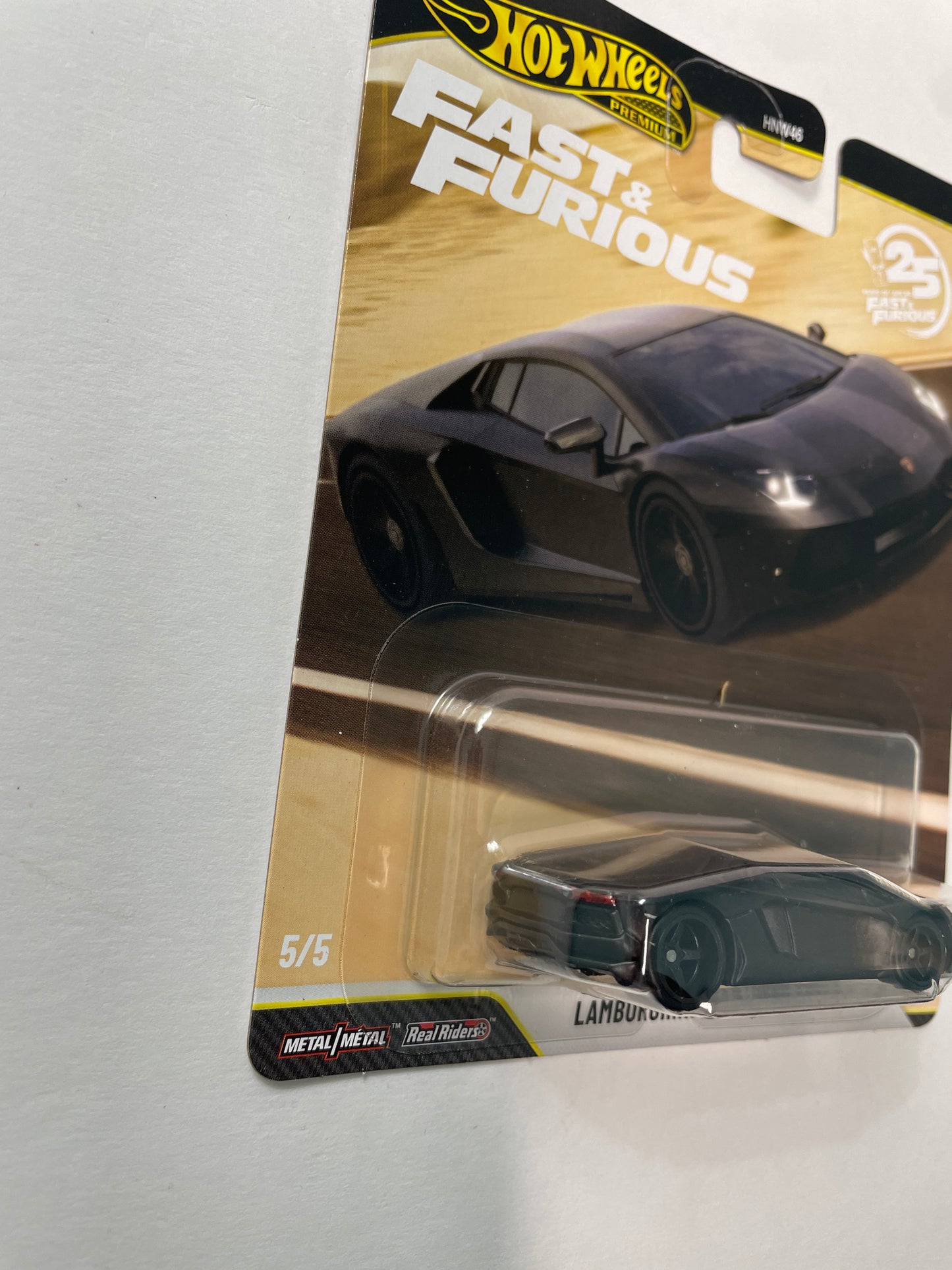 Hot Wheels 1/64 Fast & Furious Mix P Lamborghini Aventador Coupe Black - JHW77 - Damaged Box