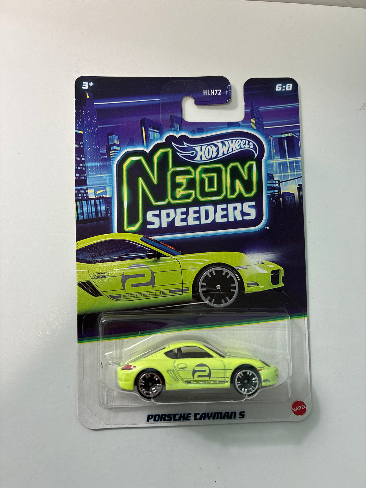 Hot Wheels 1/64 Neon Speeders Porsche Cayman S Green - JKY07