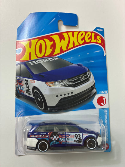 Hot Wheels 1/64 Honda Odyssey Blue - Damaged Box