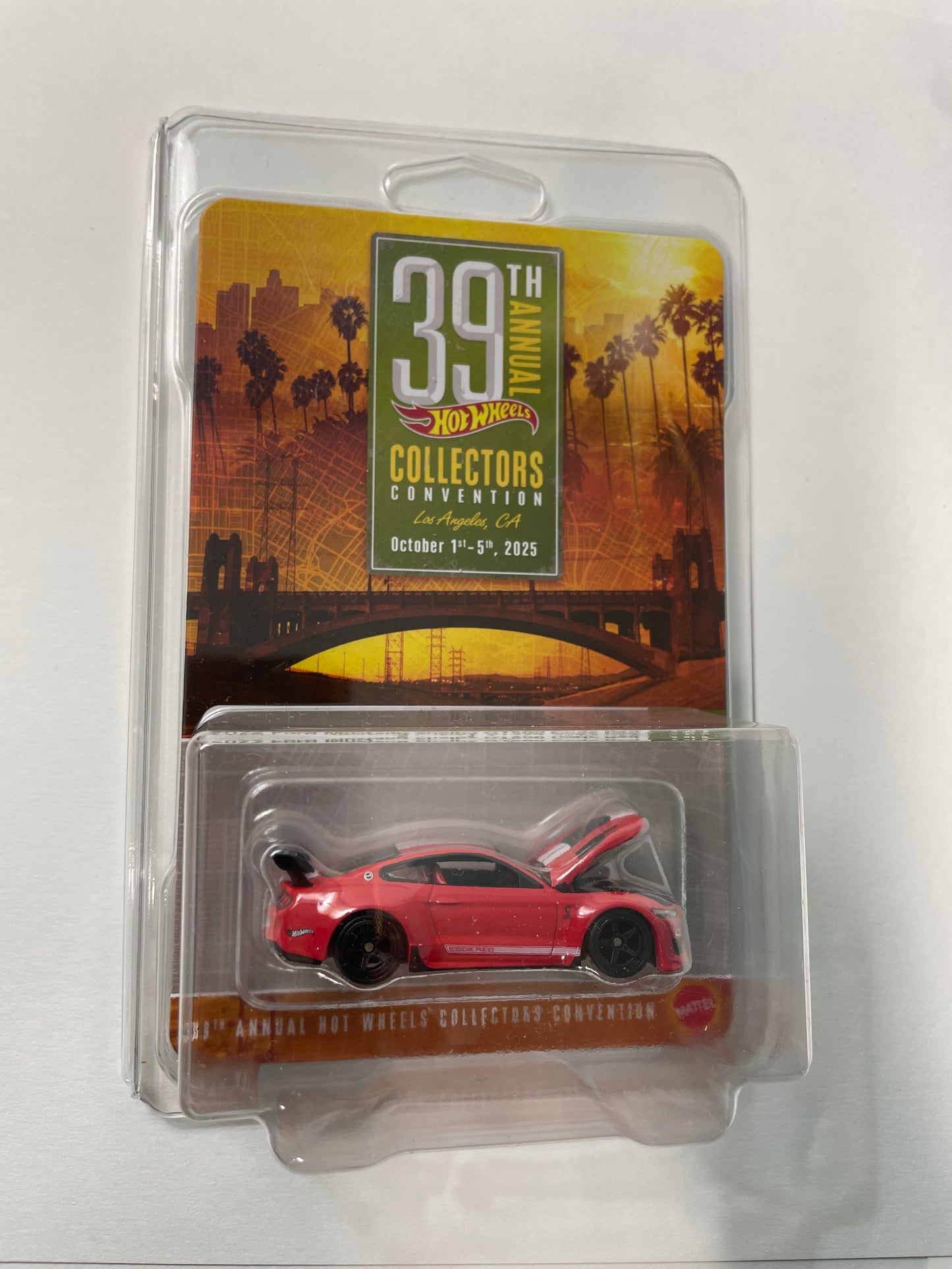 Hot Wheels 1/64 39th Annual Collectors Convention Los Angeles 2022 Ford Mustang Shelby GT500 Code Red