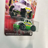 Matchbox 1/64 Candy Series Volkswagen Beetle 4x4 White & Green - Dots