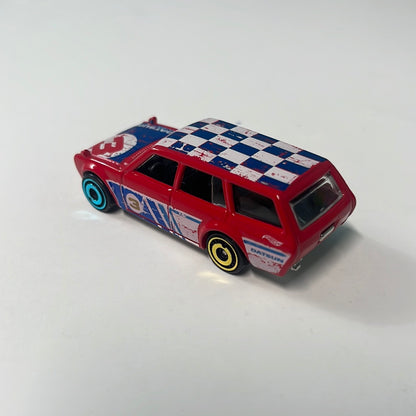 *Loose* Hot Wheels 1/64 Mystery Models Datsun 510 Wagon Red