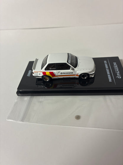 Inno64 1/64 Pandem Rocket Bunny BMW E30 Diecast Con Madrid 2026 Event Edition Matt White - IN64-E30P-DCM - Damaged Car (Read description)