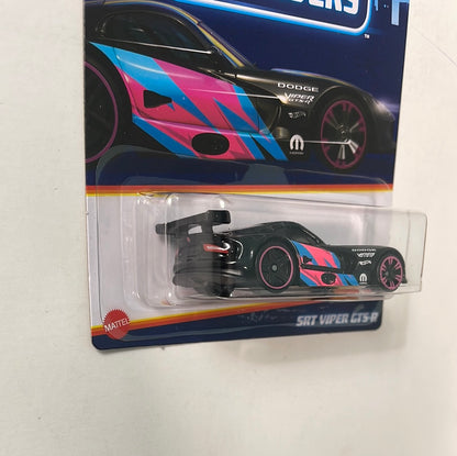 Hot Wheels 1/64 Neon Speeders SRT Viper GTS-R Black & Pink