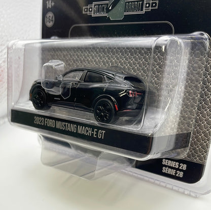 1/64 Greenlight Black Bandit Collection Series 28 2023 Ford Mustang Mach-E GT Black