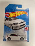 *Japan Card* Hot Wheels 1/64 ‘99 Honda Civic Type R EK9 White