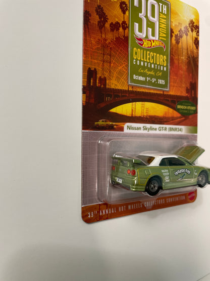 Hot Wheels 1/64 39th Annual Collectors Convention Los Angeles Brendon Vetuskey Set #605 Nissan Skyline GT-R BNR34 Green