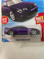 Hot Wheels 1/64 Nissan Skyline GT-R R33 Purple - Damaged Card