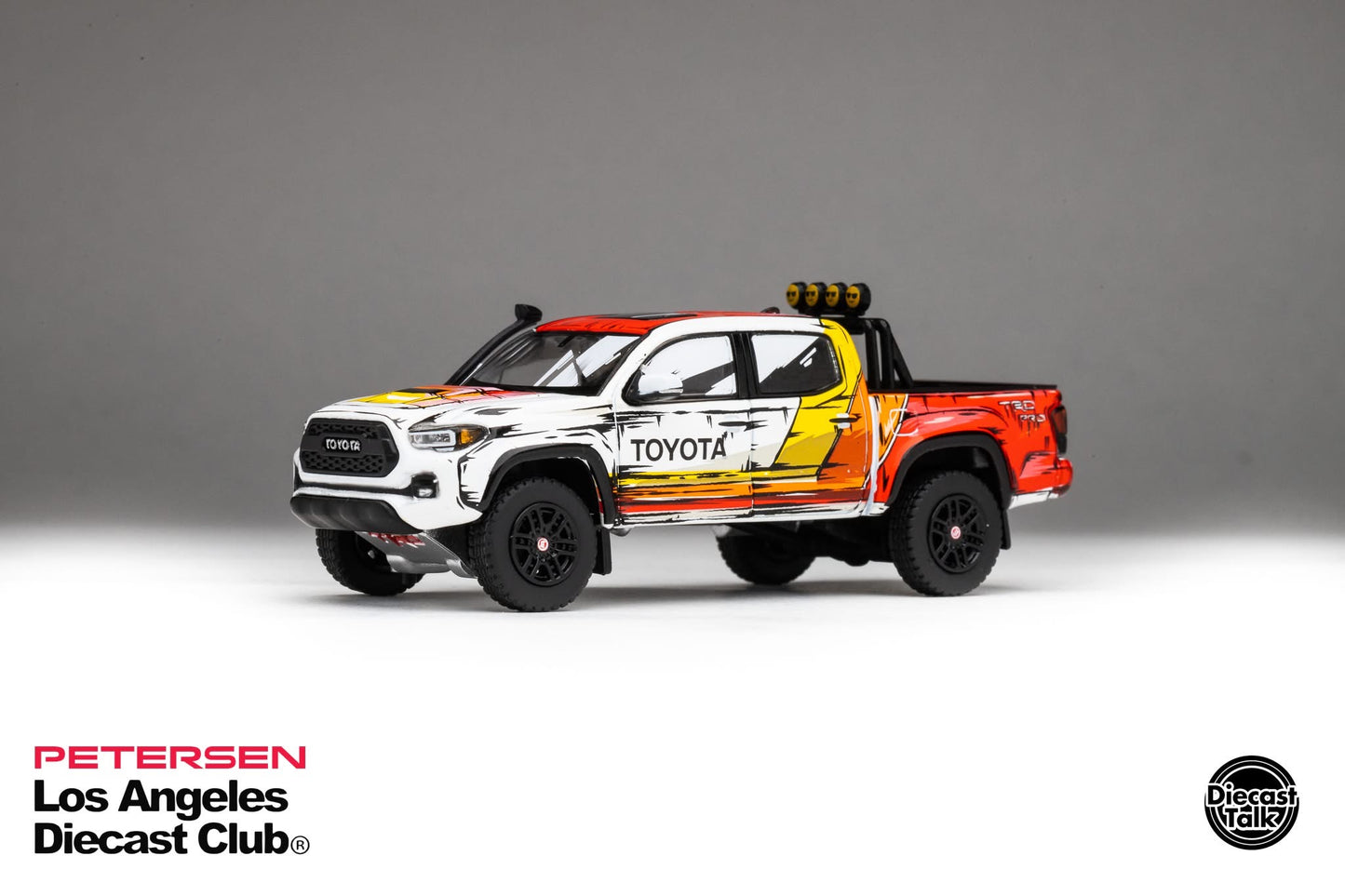 GCD 1/64 Los Angeles Diecast Club Exclusive Toyota Tacoma TRD PRO White & Red