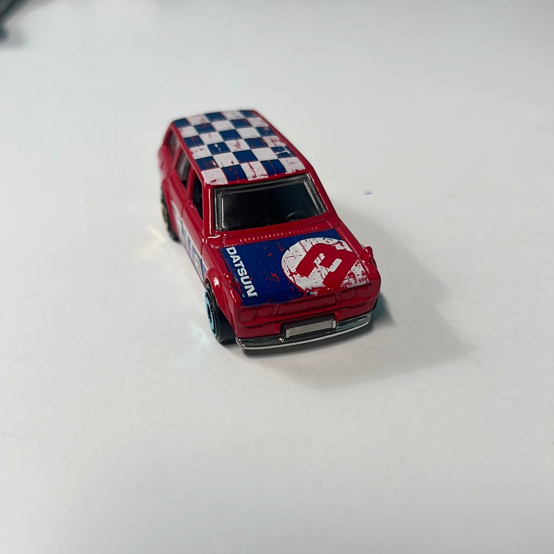 *Loose* Hot Wheels 1/64 Mystery Models Datsun 510 Wagon Red
