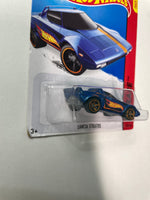 Hot Wheels 1/64 Lancia Stratos Blue - Damaged Card