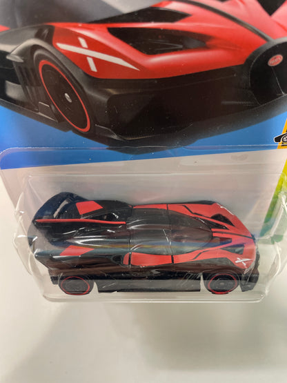 Hot Wheels 1/64 Bugatti Bolide Black & Red