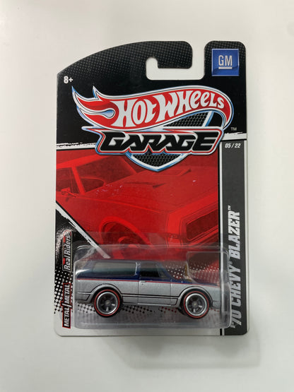 Hot Wheels 1/64 Garage ‘70 Chevy Blazer Blue & Grey - Damaged Card (read description)