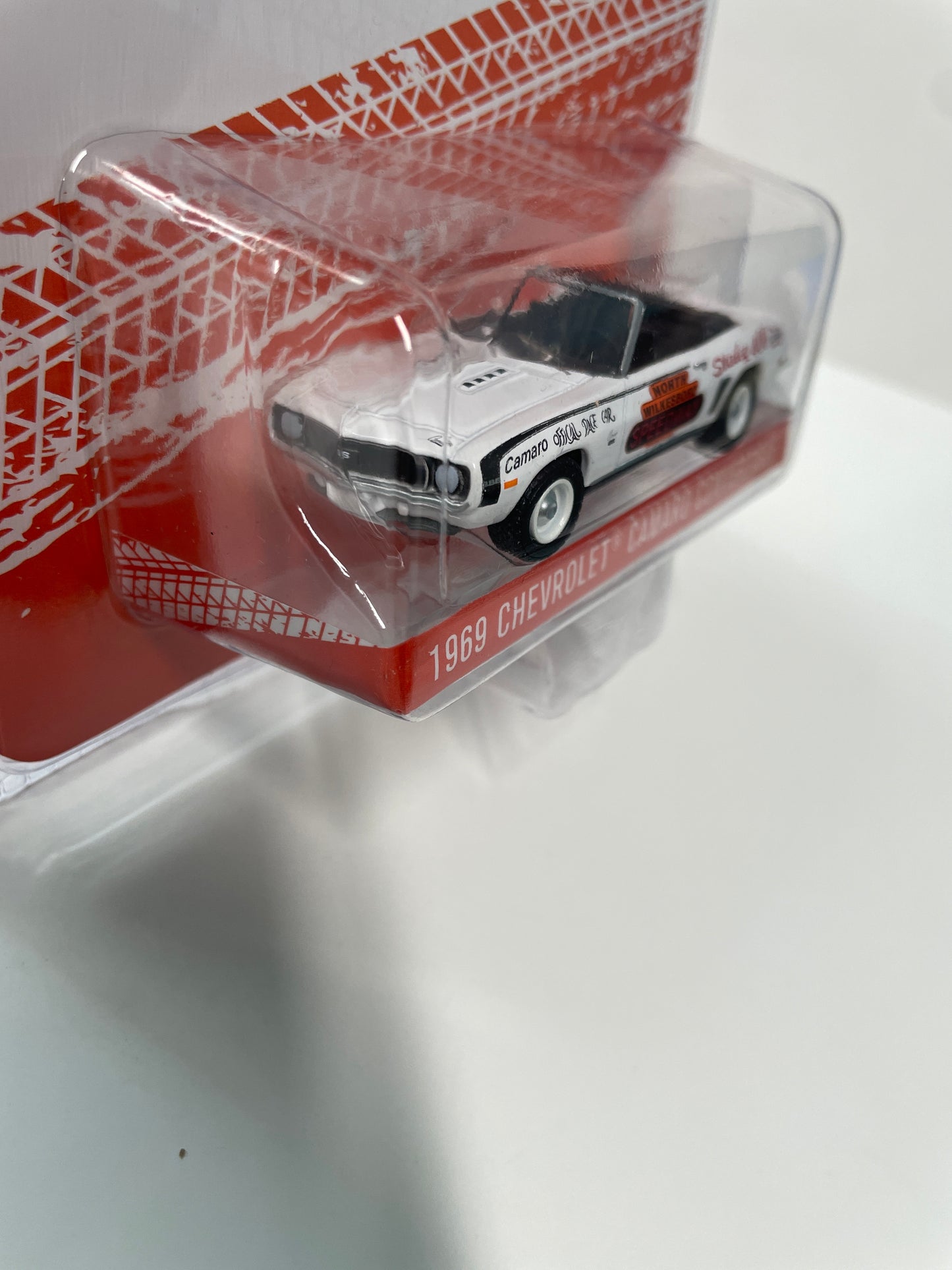 Greenlight 1/64 Hobby Exclusive North Wilkesboro Speedway 1969 Chevrolet Camaro Convertible White