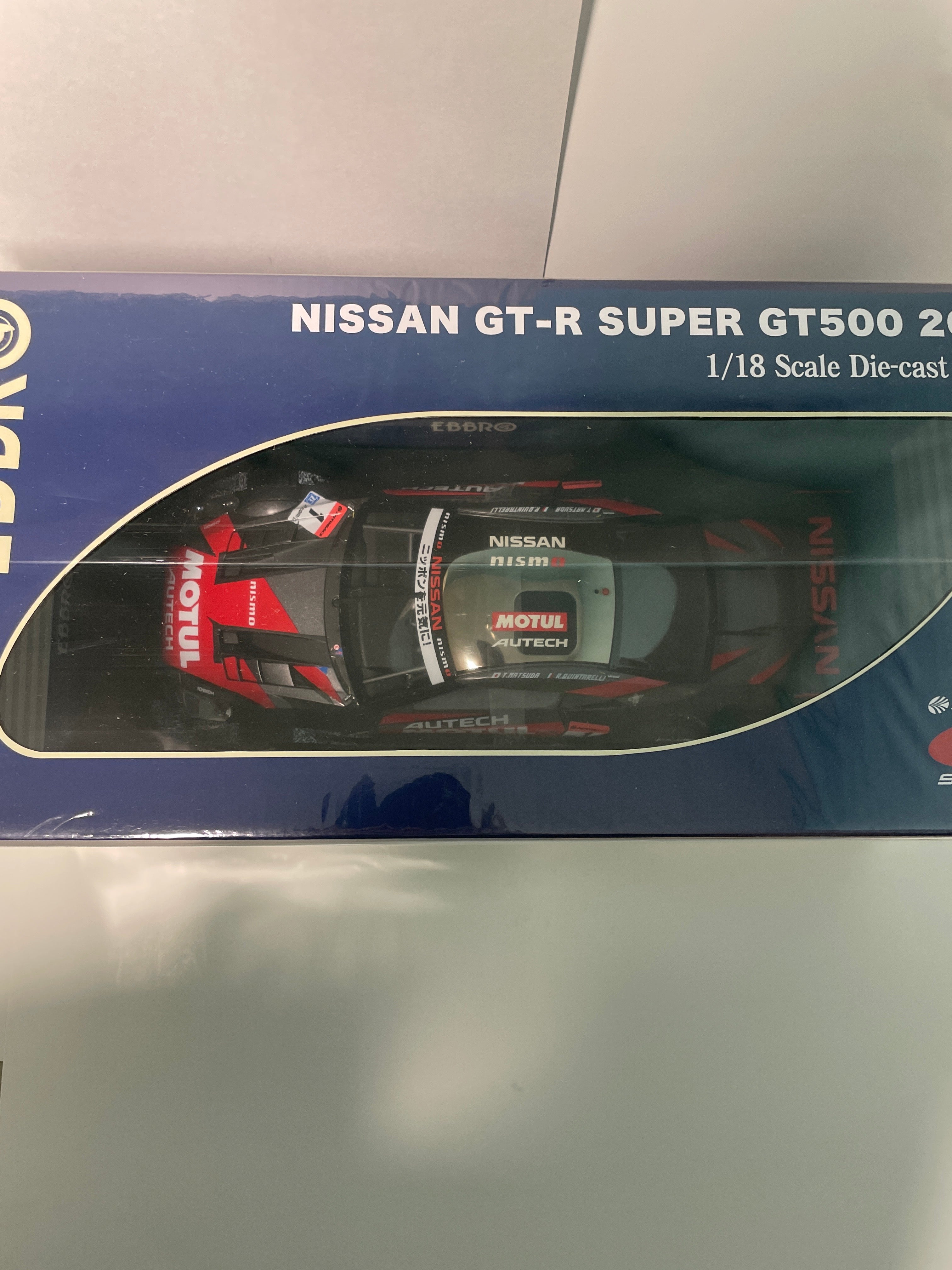 Ebbro 1/18 Nissan GT-R Super GT500 2015 Motul Autech Okayama Test
