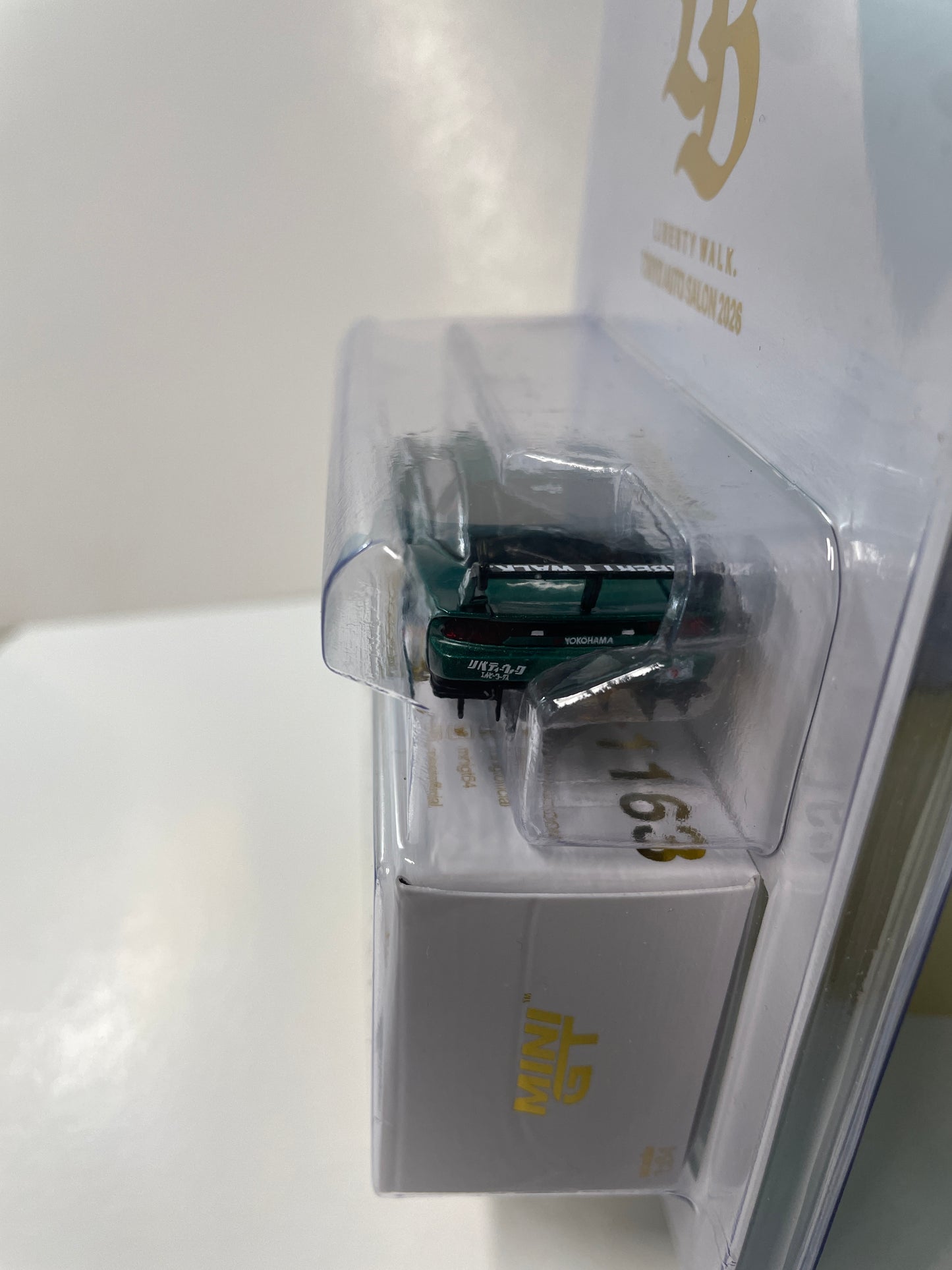 Mini GT 1/64 2026 Tokyo Auto Salon Package Exclusive Nissan LB-Super Silhouette 180SX Green - MGT01163-LB