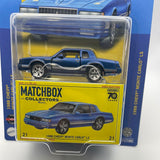 Matchbox Collectors 1988 Chevy Monte Carlo LS Blue