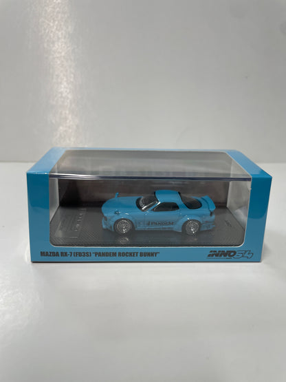Inno64 1/64 Mazda RX-7 (FD3S) Pandem Rocket Bunny Tiffany Blue - IN64-RX7FDP-TIFBLU